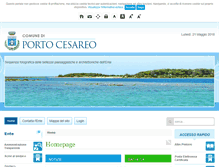 Tablet Screenshot of comune.portocesareo.le.it